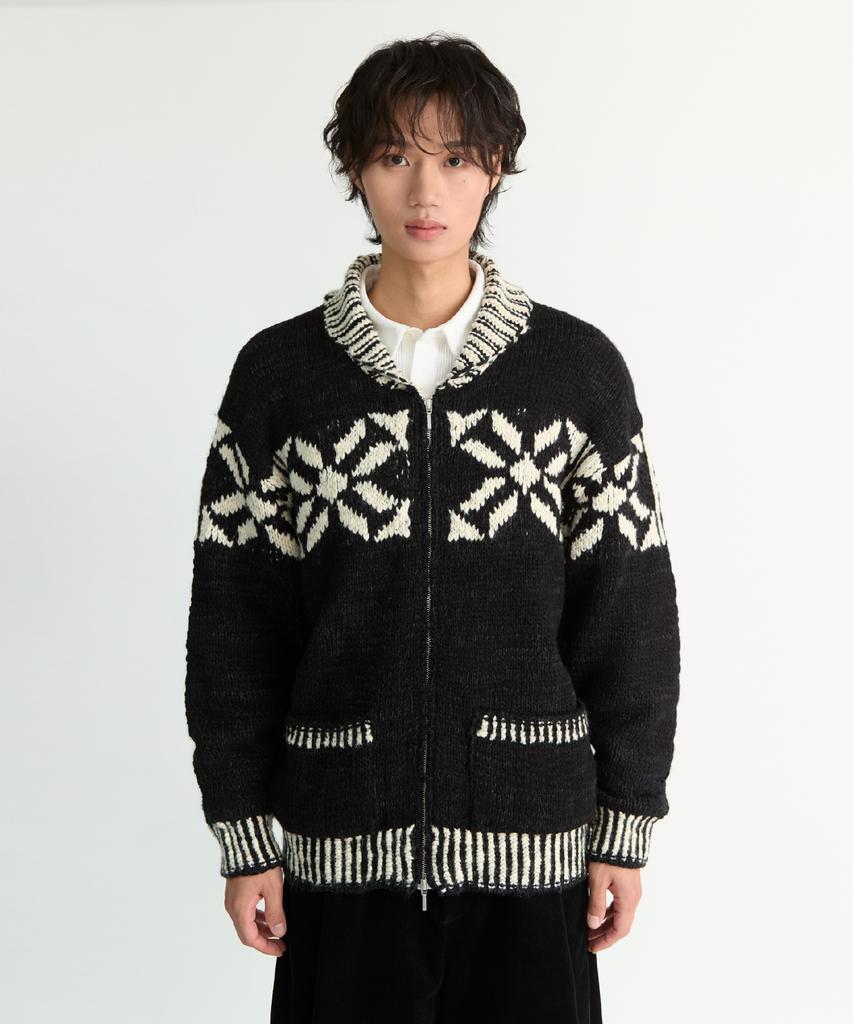 NONBLANK Cowichan Zip-Up Cardigan_Black