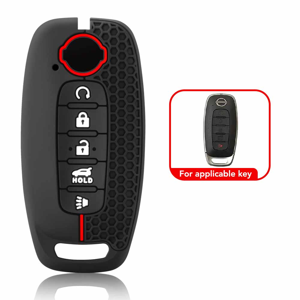 Silicone Car Key Cover Case for Nissan X-trail T33 Kicks Qashqai J12 Juke Teana Altima Ariya Keychain Accessories