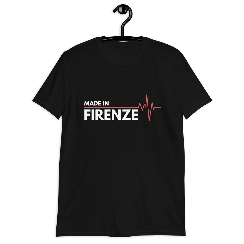 Made In Firenze Italy Italia Place Of Birth Heartbeat Classic Fit T-Shirt
