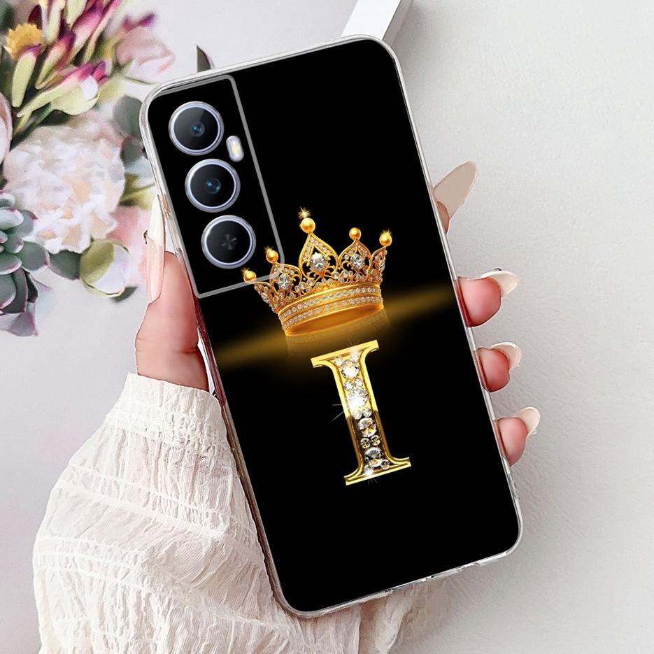 For Realme C65 4G Case RMX3910 Clear Silicone Luxury Letters Cover Soft Slim Phone Case For Realme C65 RealmeC65 4G Fundas Shell