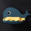 Whale Shape Soap Box Drain Soap Holder Bathroom Shower Soap Holder Sponge Storage Container Tray Bathroom Accessories