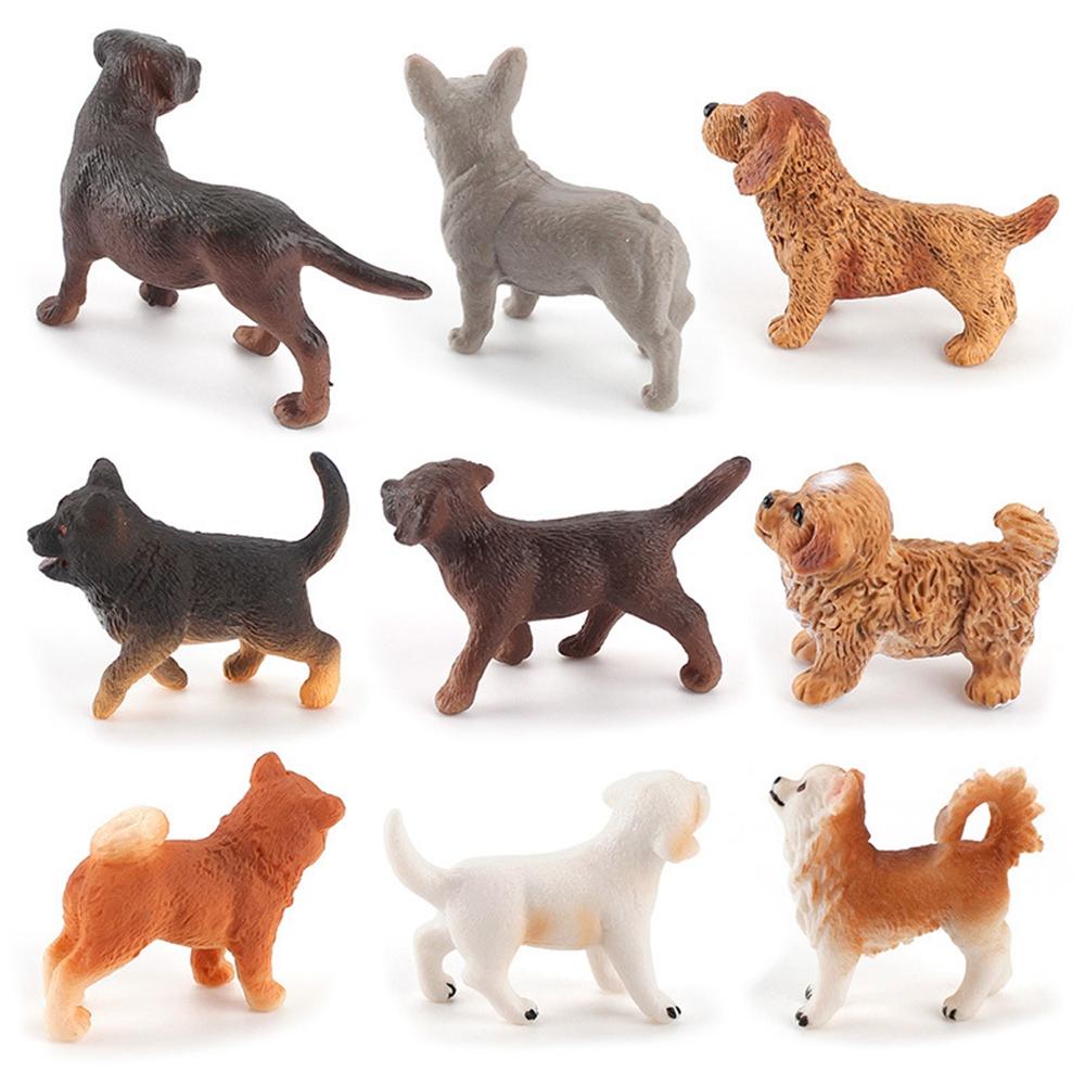 Puppy Figures Home Decor Dog Figurine Animal Model Children Educational Toys Micro Landscape