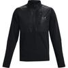 Solid Color 1/2 Zip Sports Casual Hoodie Men Hoodies Black 1366196-001