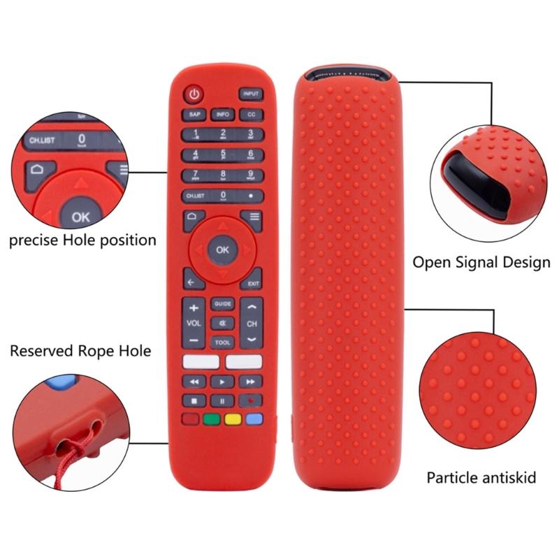 Universally Silicone Remote Cover For HTRA10AG TV Controller Case Shell With Lanyard NonSlip Grip And Easy Cleaning