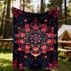 1pc Mandala Patterns Flannel Blanket, Comfortable and Warm Blanket, for Camping Sofa Bed and Couch Office042