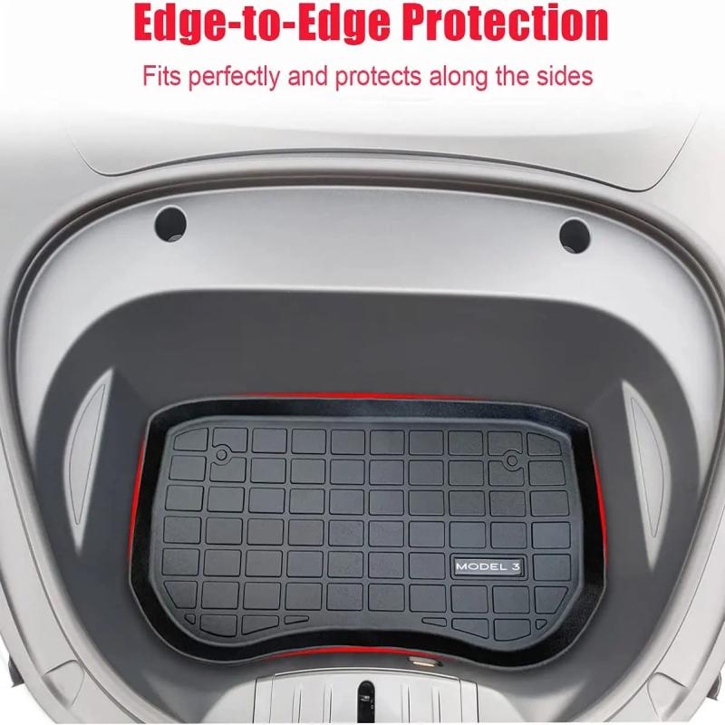 Waterproof Car Trunk Pad For Tesla Model 3 2017-2024 Front Rear Storage Mat Luggage Floor Mat Tail Box Accessories