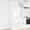Vidaxl Kitchen Cabinet, Kalmar, White, Wood-based Material