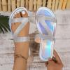Fashion 2024 New Sexy Sandals Women Shiny Rhinestone Casual Outdoor Travel Flip Flop Beach Shoes Non-slip Slippers Sandalias Femininas