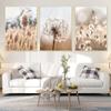 Grass Flower Poster Canvas Painting Beige Bohemia Picture Wall Art Modern Print Nordic Home Decor Interior Living Room Design