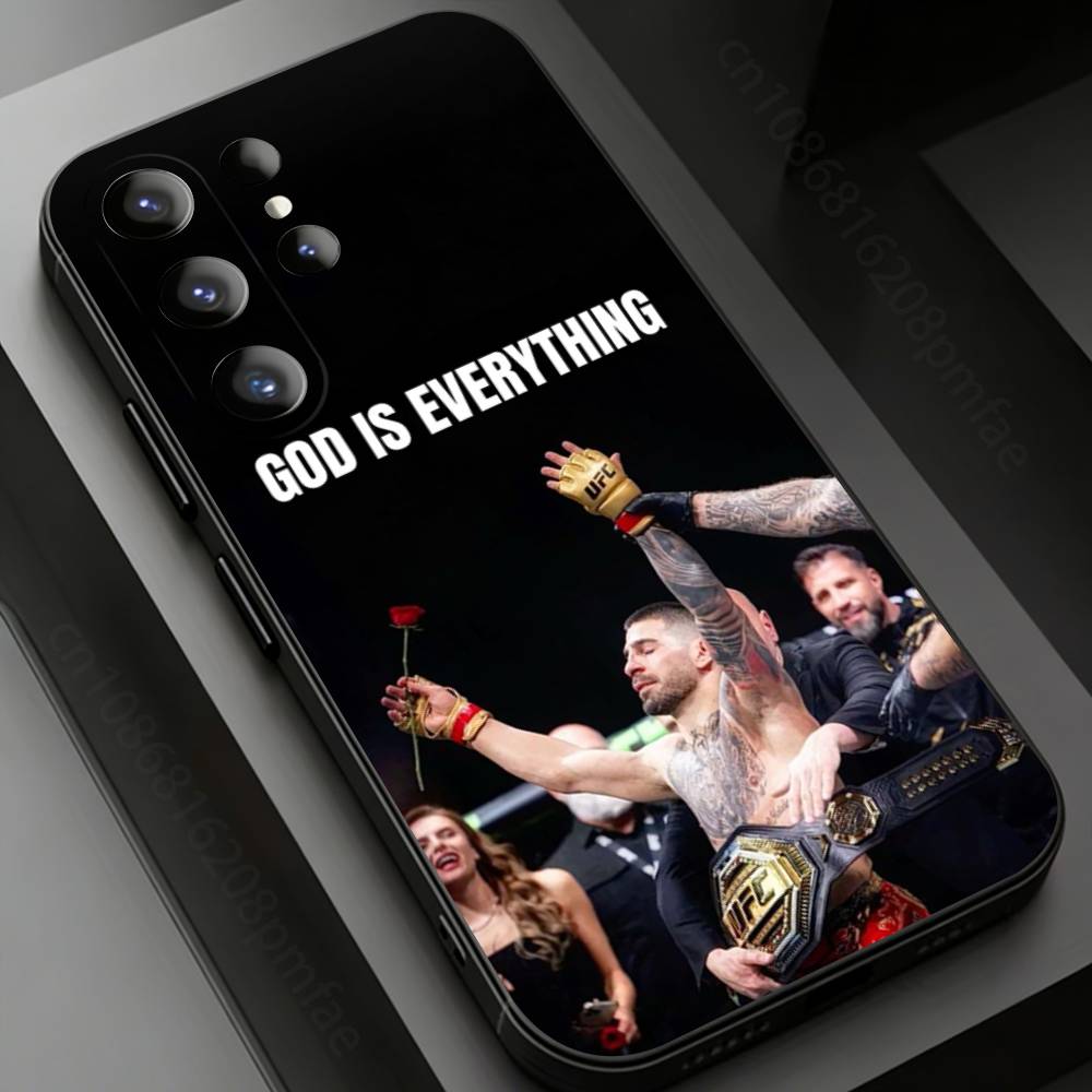 I-Ilia Champion T-Topuria Phone Case for Samsung Galaxy S24,25,26,23 22,21,S20 Plus Ultra FE Soft Fundas Cases