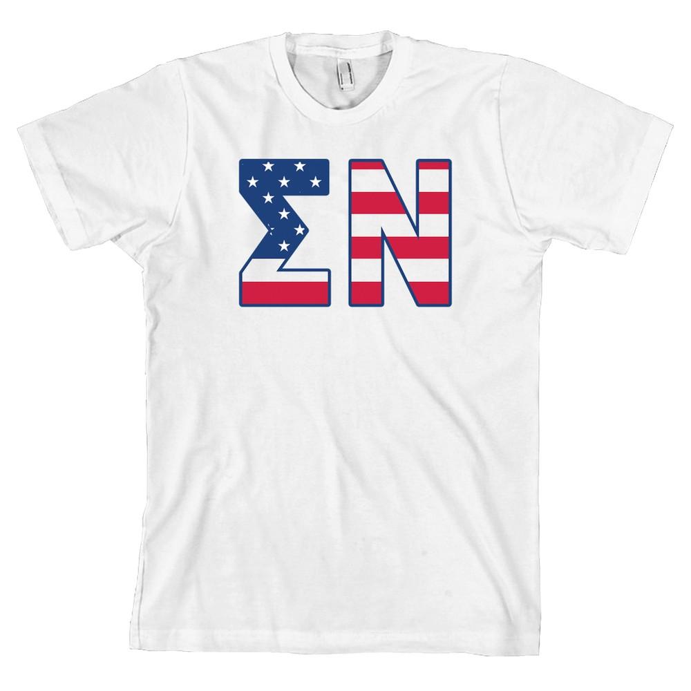 Sigma Nu Bella + Canvas Sig Nu Fraternity USA Letters *ALL SIZES* Unisex T-Shirt