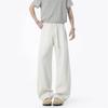 American Men's and Women's Retro Straight Solid Color Pants Loose and Versatile Wide-leg Casual Pants Women's New Men's High-waisted Pants