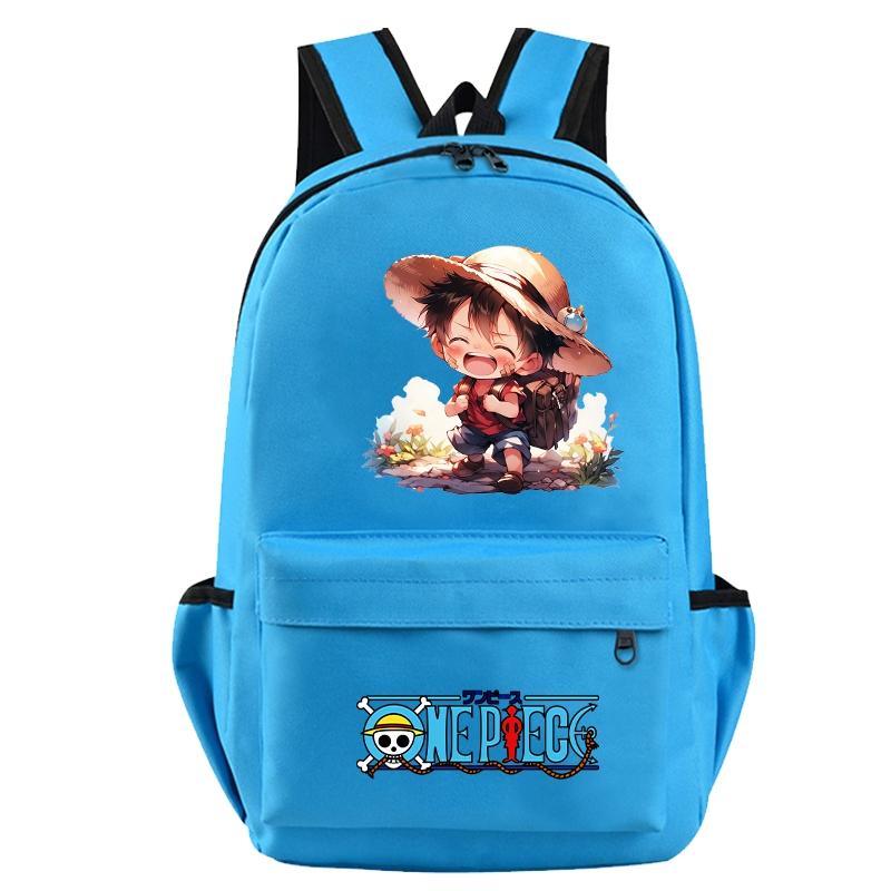 Anime One Piece Rucksack für Jungen und Mädchen, Schulanfang, große Kapazität, Rucksack, Büchertasche, Reisetasche, Mochila, Geschenke für Kinder