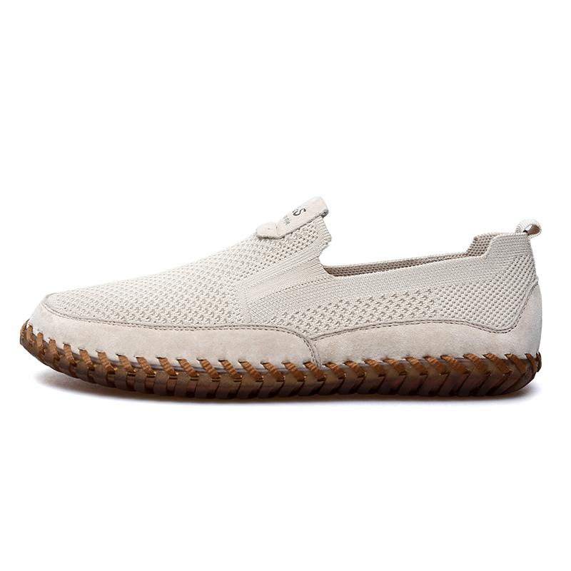 Summer Men's Breathable Mesh Casual Shoes Outdoor Men Comfortable Flat Shoes Fashion Loafers For Men Male Soft Walking Shoes