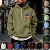 Men's Halloween Printed -Lined Pullover Hoodie for Casual Wear