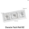 Embossed Portrait Refrigerator Magnet Mold for DIY Epoxy Resin & Aromatherapy Stone.