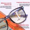 Fashion Print Anti Blue Light Multifocal Presbyopia Glasses HD Comfort Reading +1.0 To +4.0 Diopters