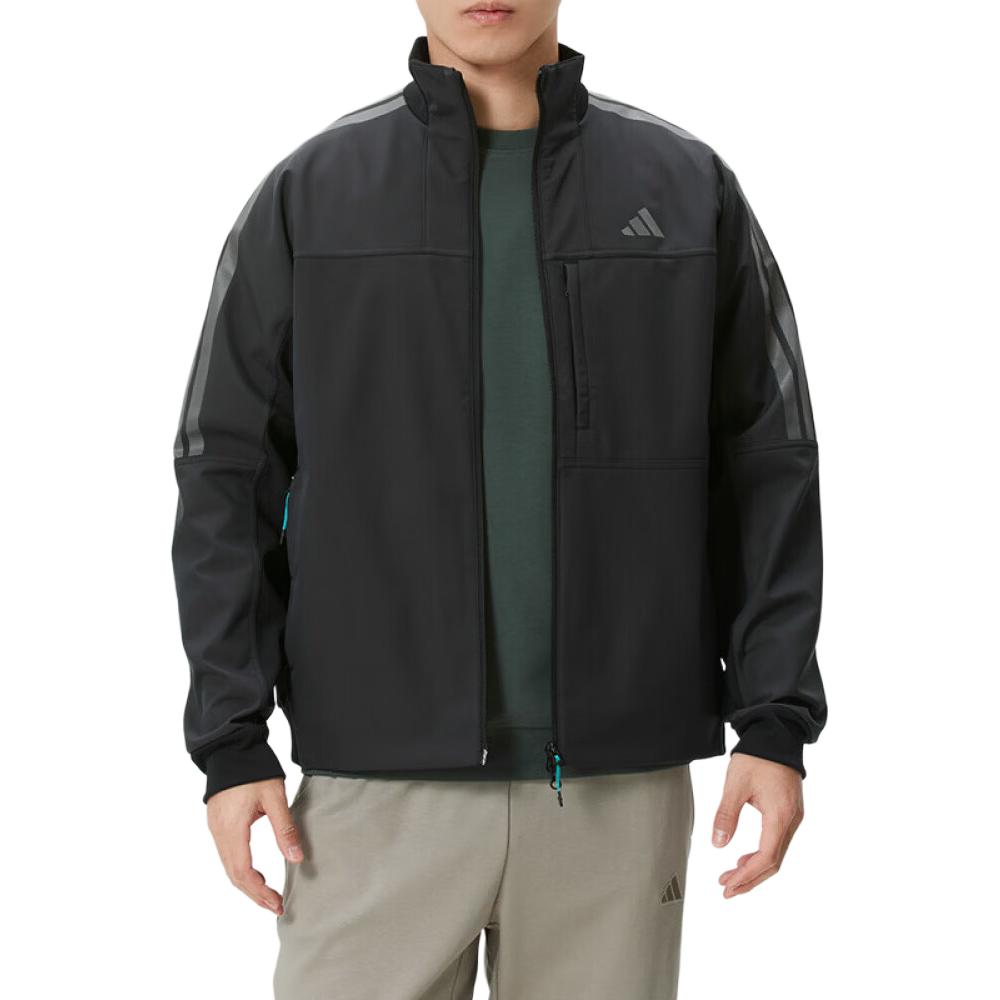 adidas Jacken Herren Schwarz Stehkragen Moderat Andere KR0932