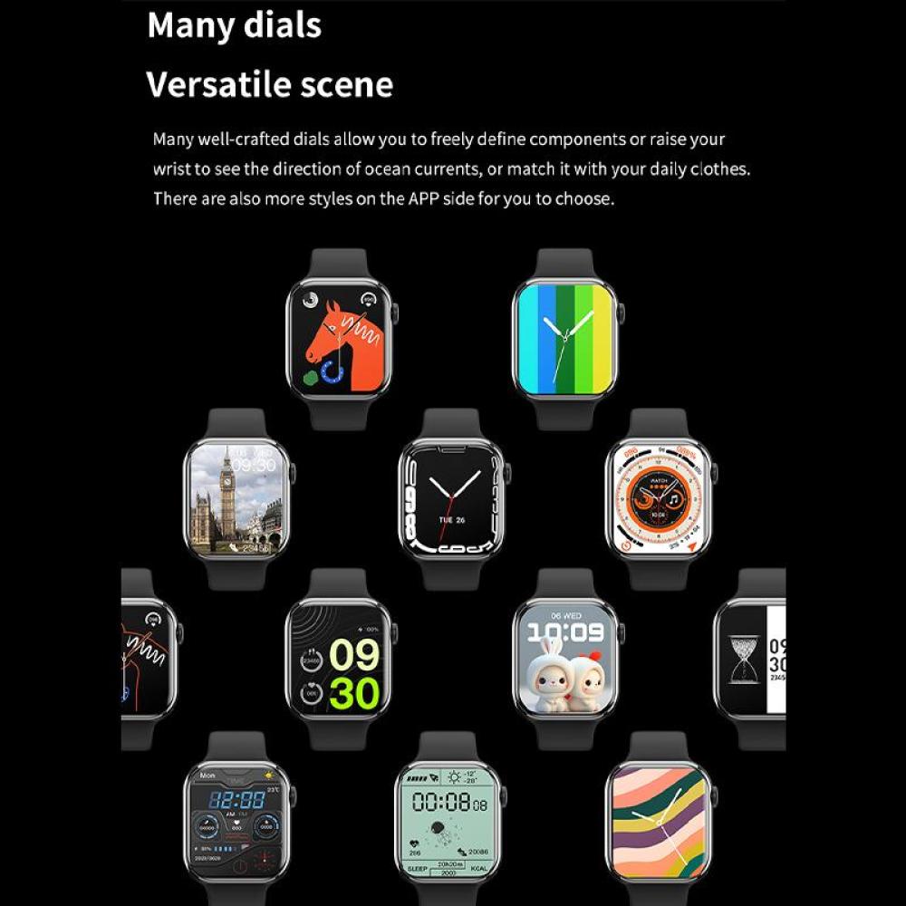 Watch 9 Smart Watch Männer Körpertemperatur BT Anruf NFC Immer auf dem Display Fitness Frauen Serie 8 Smartwatch
