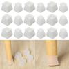 Floor Protectors White Grey Small Large Table Cover Square Silicone Chair Leg Caps