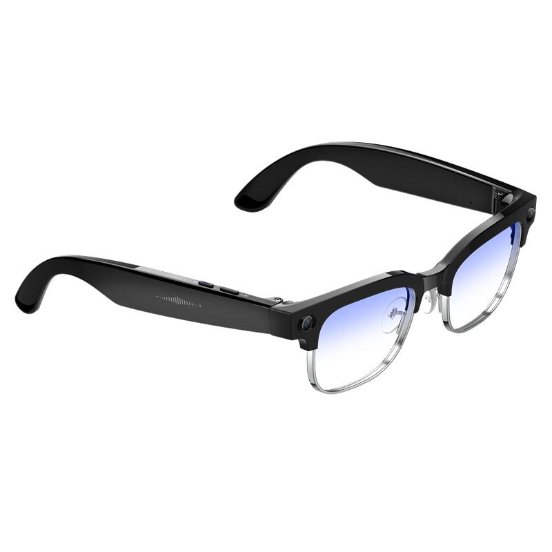 W630 AI Smart Translation Glasses Recognition 8MP HD Camera Video Audio Recording Outdoor Sunglasses BT Calling Wearable Headset