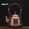 Handmade Hammer Strike Pattern Copper Teapot Thickened Uncoated Boiling Kettle