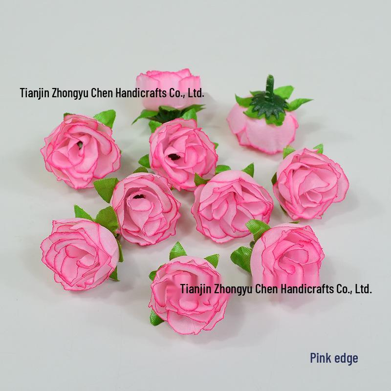 Silk Rose Bud Hairpin Flower Headwear DIY Wedding Decoration Accessory