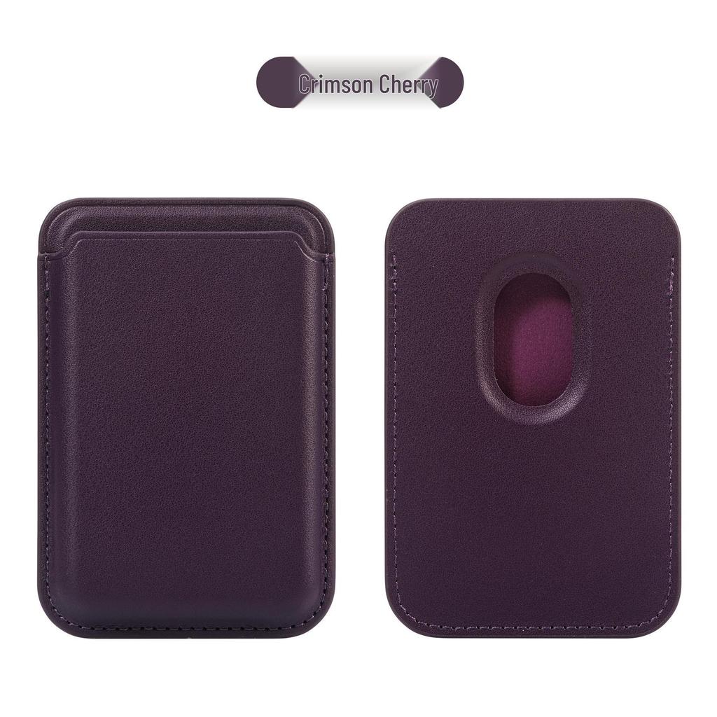 MagSafe Compatible Magnetic Leather Card Holder for iPhone 17/17 Pro