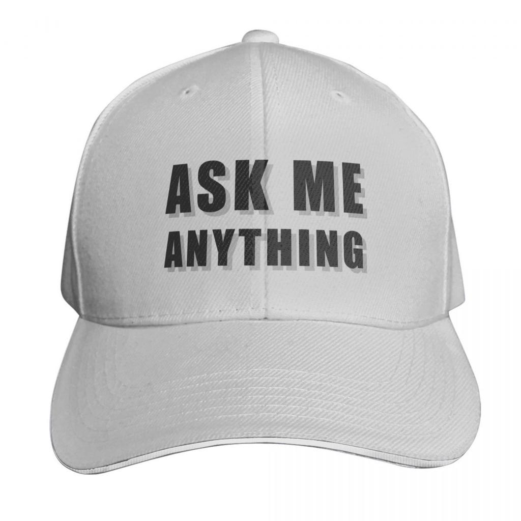 ask me anything Baseball Cap Hat Unisex Military Cap Unisex Christmas Hat Luxury Brand Unisex Caps Womens