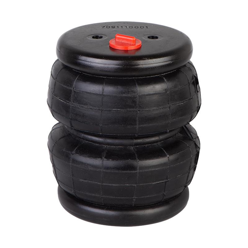 Bolsas de Aire de Doble Convolución 2E2300 para Camión/Autobús/Remolque Suspensión Neumática de Alta Resistencia 113-137mm Ajustable 1/2-14NPT y 3/8-16UNC
