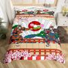 Japanese Fuji Mountain Duvet Cover Set Crane Bedding Set Watercolor Nature Tree Branches Comforter Cover Traditional Quilt Cover