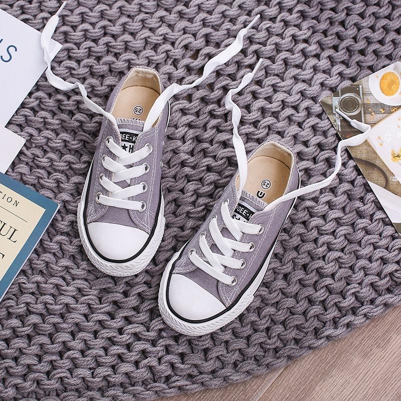 Children'S Shoes Summer Newest Girl'S Candy Color Sneakers Boy'S Canvas Shoes Baby Casual Shoes Student Nonslip Sneakers