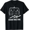 Snowboard Board Meeting Ski Lift Skier Winter Sports T-Shirt