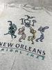 Vintage New Orleans Tribal Jazz Shirt Herren Extra Groß Grau 1994 Hanes USA 90er Unisex T-Shirt