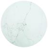 Vidaxl Tabletop, White, Ø90X1 Cm, Glass with Marble Pattern