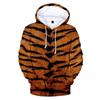 Funny Tiger Skin Leopard Pattern 3D Print Hoodies Sweatshirts Men Women Hooded Oversized Hoodie Fashion Kids Sweatshirts Clothes