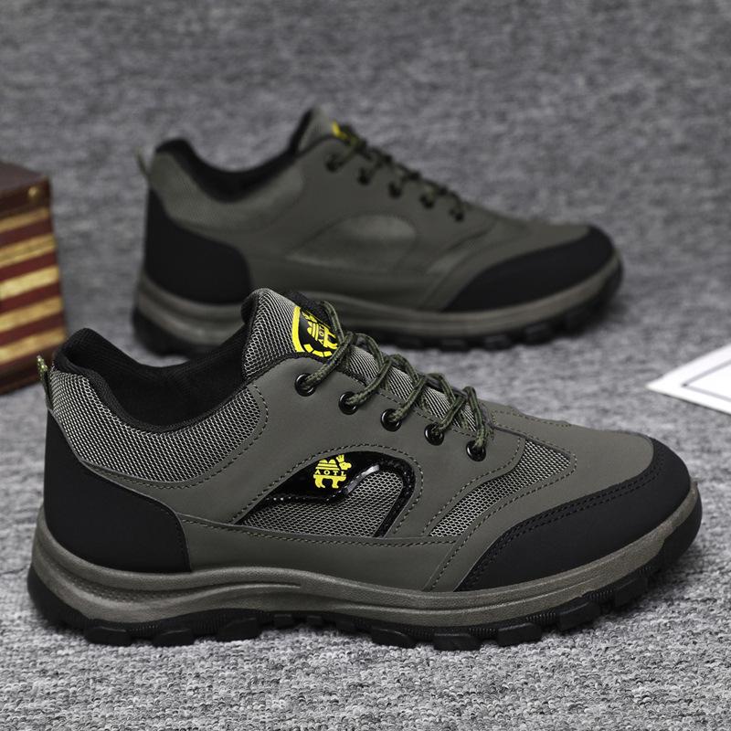 Men Hiking Shoes 2025 New Vintage Breathable Men Casual Sneakers Tenis Masculino Outdoor Walking Works Shoes Zapatos Para Hombre