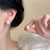 Square-shaped Stud Earrings for Women, Light Luxury, Niche, Sophisticated and Elegant Style Earrings, New Model, Simple and Versatile Ear Accessories