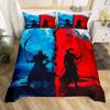 Taekwondo Duvet Cover Set King Queen Size,Chinese Martial Art Kung Fu Bedding Set,sport Theme Quilt Cover with 2 Pillowcases