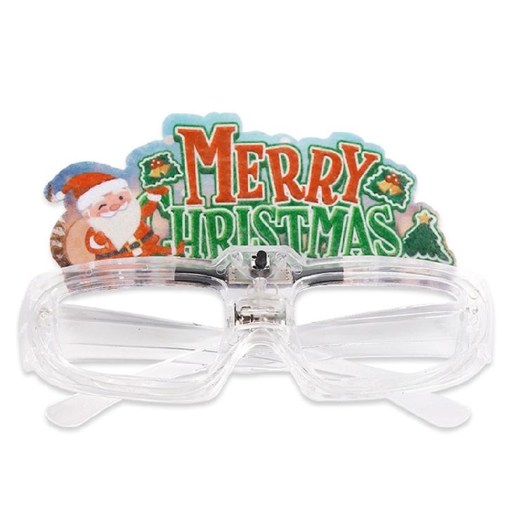 Neujahrsbrille Weihnachts-Leuchtbrille Foto-Requisiten für Kinder Teenager Erwachsene