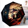 1pc The Duality of and Sasuke Automatic Opening and Closing Cartoon Practical Umbrella, Lightweight 3-Fold, With Cute Cartoon Characters, Suitable for