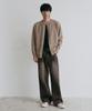 Nodu Single Line Round Cardigan [Beige]