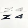 3D ABS Adhesive Chrome Black Logo Z4 Emblem Letters Car Rear Trunk Badge Decal For BMW Z4 E85 E89 G29 Z4 Sticker Accessories Ue2