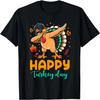 Happy Turkey Day Thanksgiving Turkey Pilgrim Men Boys Kids T-Shirt