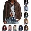 Classic Womens Fall Jacket With Polyester Fabric And Solid Color Style For Office Wear