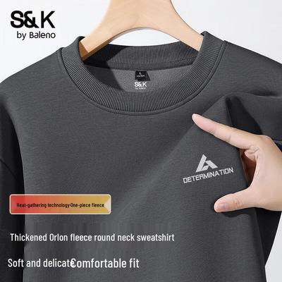 Baleno S&K Men's Thermal Fleece Crewneck Sweatshirt