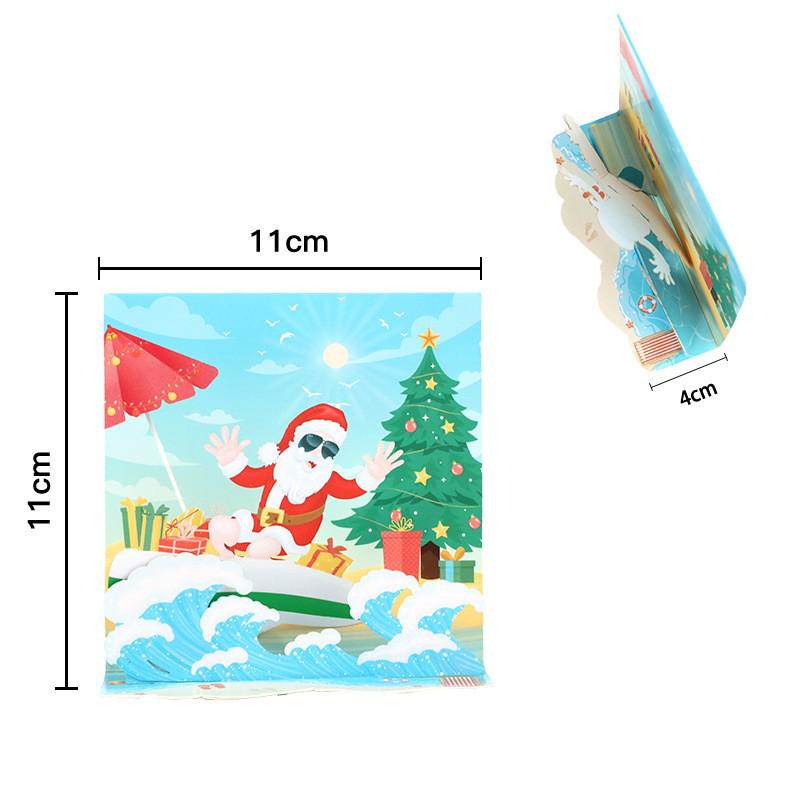 Pop-Up 3D Christmas Tree Card - Creative Holiday Greeting and Gift