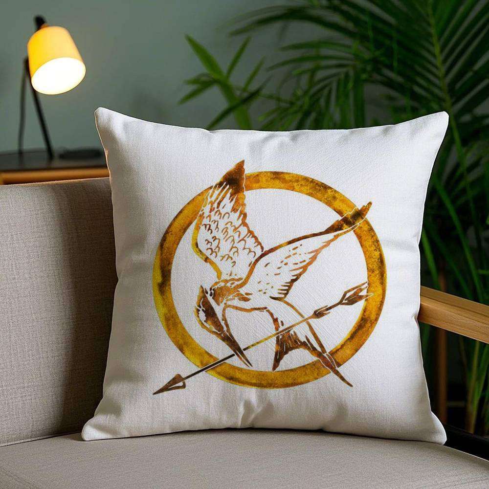 Pillow Case The H-Hunger Games Sofa Short Plush Double-sided HD Printing Room Home Office Gift Cushion Cover