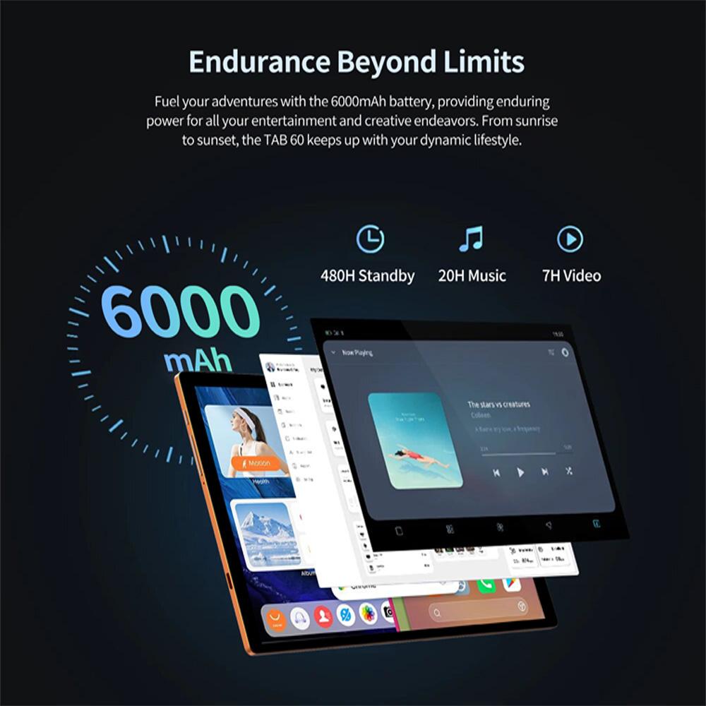 10.1" Android Tablet, Octa Core, 8GB RAM, 128GB ROM, 6000mAh Battery, GPS, WiFi, 4G
