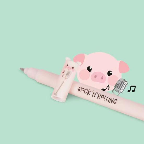Farm Animal Erasable Gel Pens for Kids Cute Cartoon Cow Turkey Donkey Pig Design Smooth Writing Easy Erase Pen Fun School Supplies